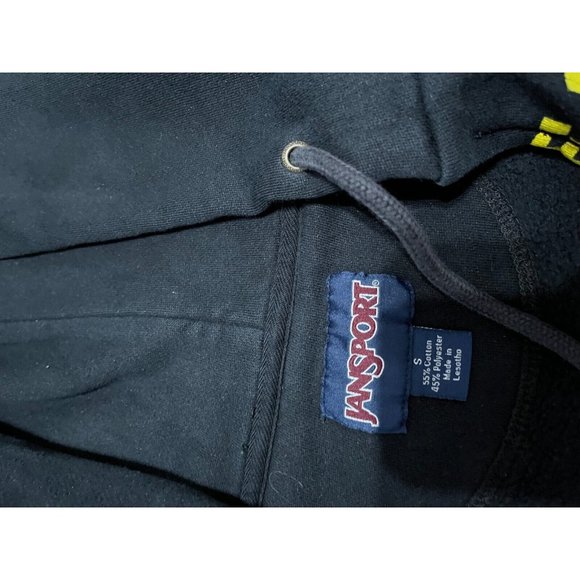 Jansport Minnesota State Mavericks Hoodie Sweatshirt Mens Sz Small Black Zip Up - Picture 3 of 4